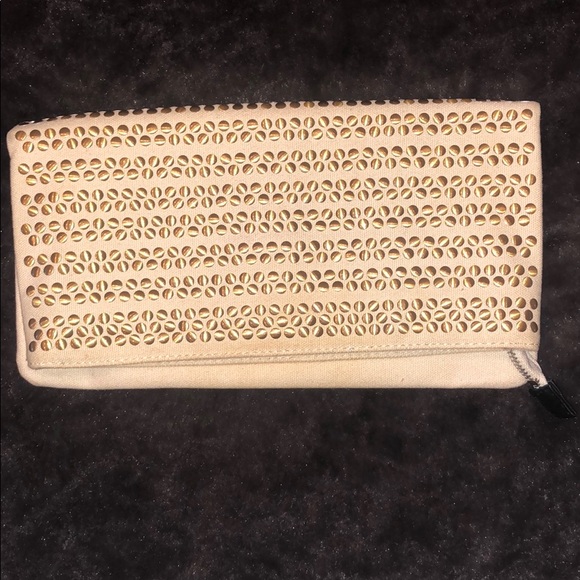 BCBGENERATION Gold Studded Fold Over Clutch - Picture 2 of 6